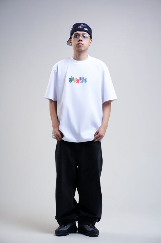 BVK SPECTRUM TEE - OVERSIZED BOXY FIT - CLOUD WHITE