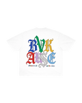 BVK SPECTRUM TEE - BOXY CROPPED FIT - CLOUD WHITE