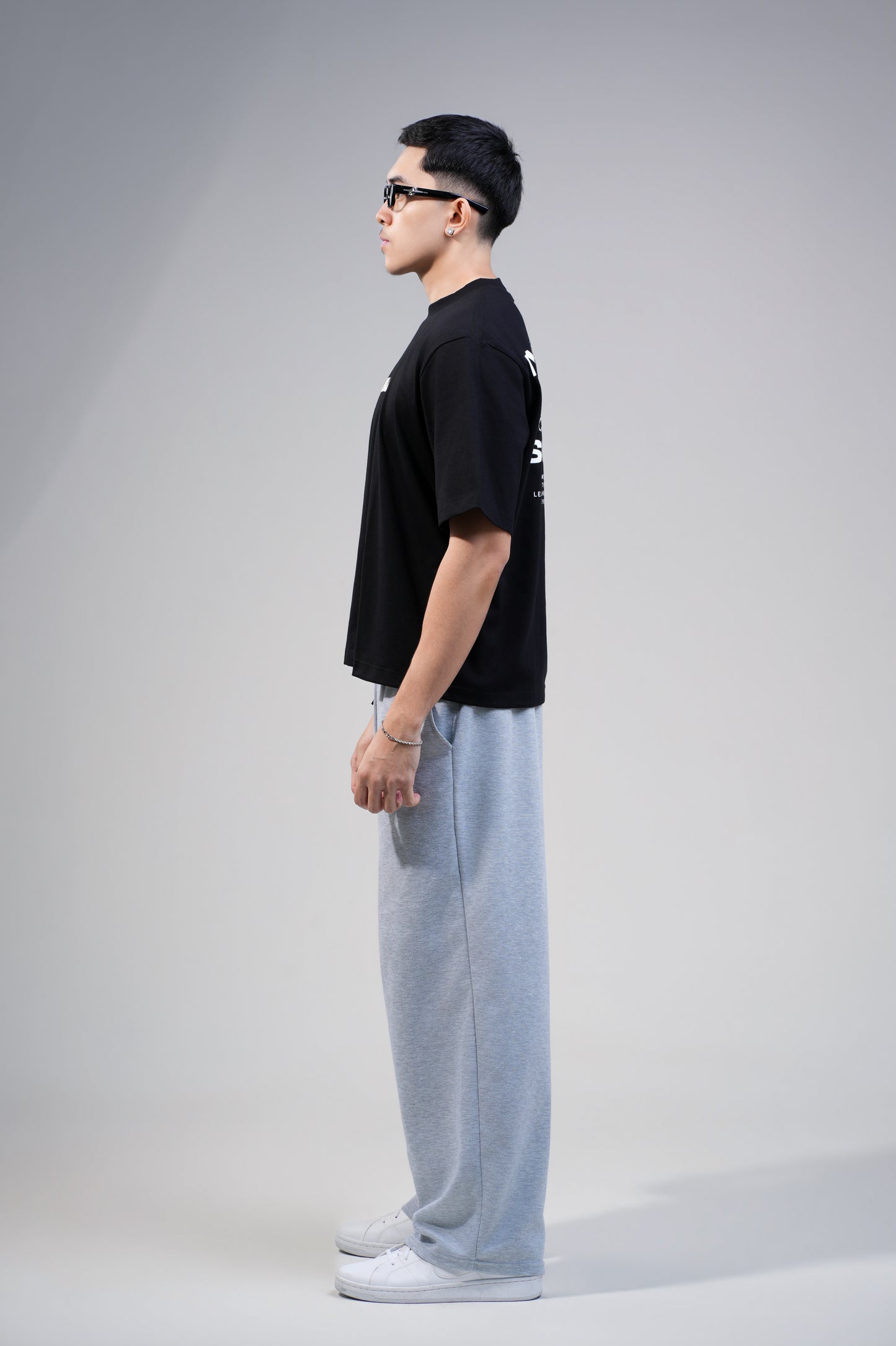 BVK THE INTENT TEE - BOXY CROPPED FIT - OBSIDIAN BLACK