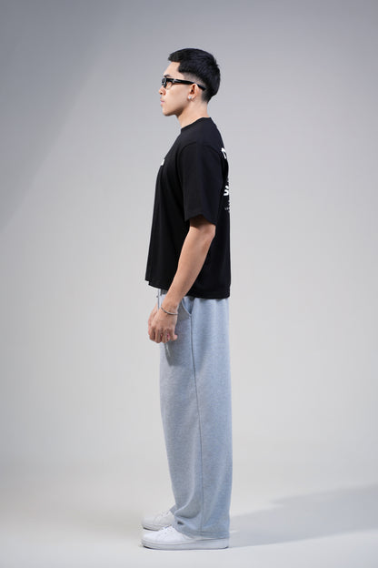 BVK THE INTENT TEE - BOXY CROPPED FIT - OBSIDIAN BLACK