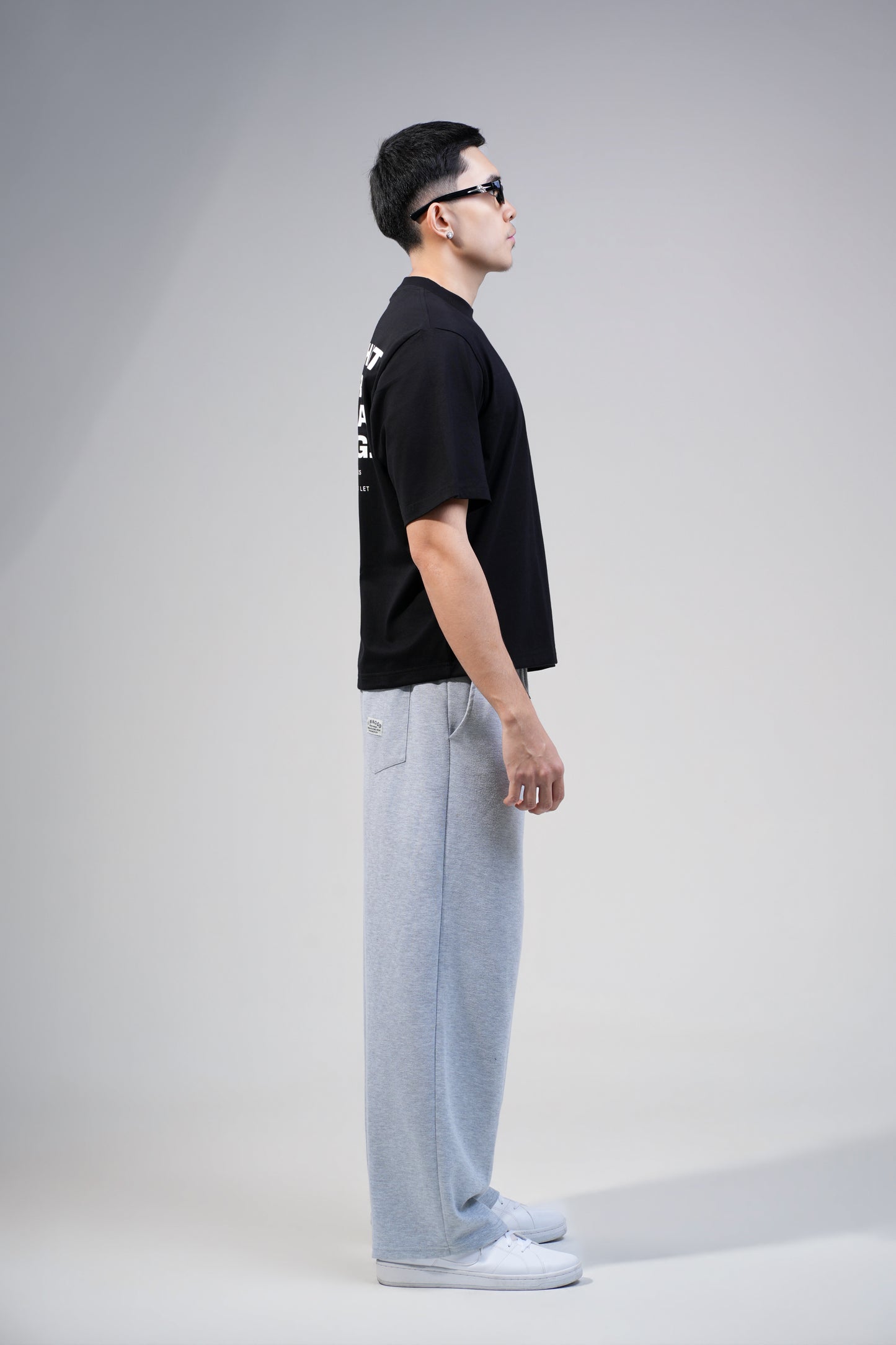 BVK THE INTENT TEE - BOXY CROPPED FIT - OBSIDIAN BLACK