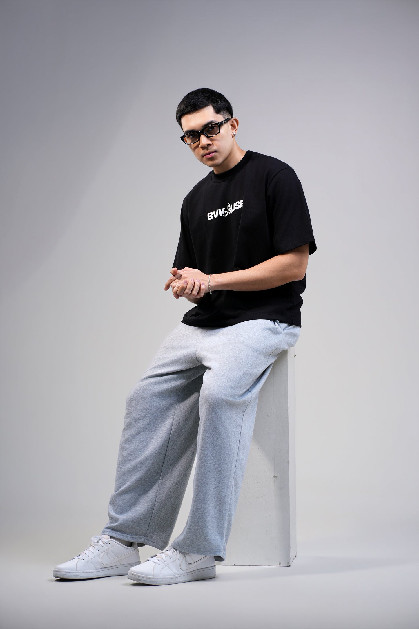 BVK THE INTENT TEE - BOXY CROPPED FIT - OBSIDIAN BLACK