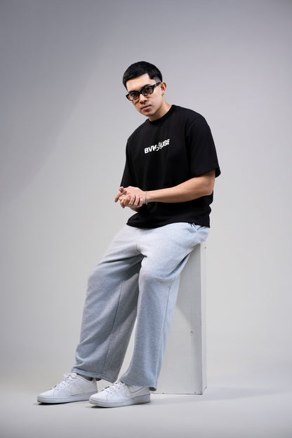 BVK THE INTENT TEE - BOXY CROPPED FIT - OBSIDIAN BLACK