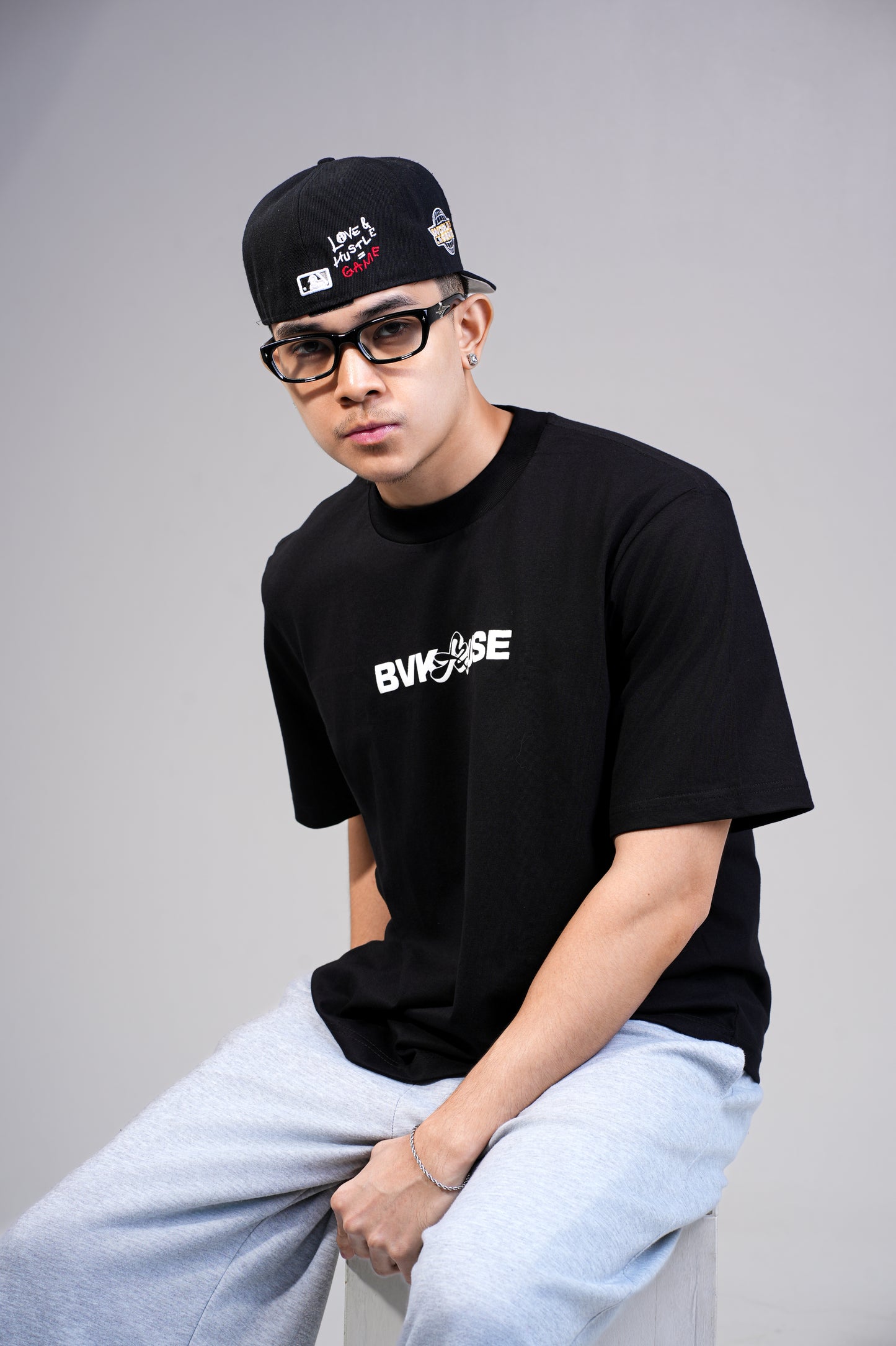 BVK THE INTENT TEE - BOXY CROPPED FIT - OBSIDIAN BLACK