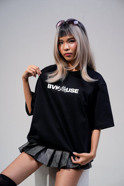 BVK THE INTENT TEE - BOXY CROPPED FIT - OBSIDIAN BLACK