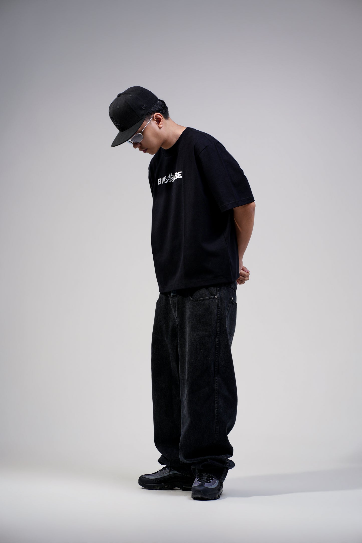 BVK THE INTENT TEE - BOXY CROPPED FIT - OBSIDIAN BLACK