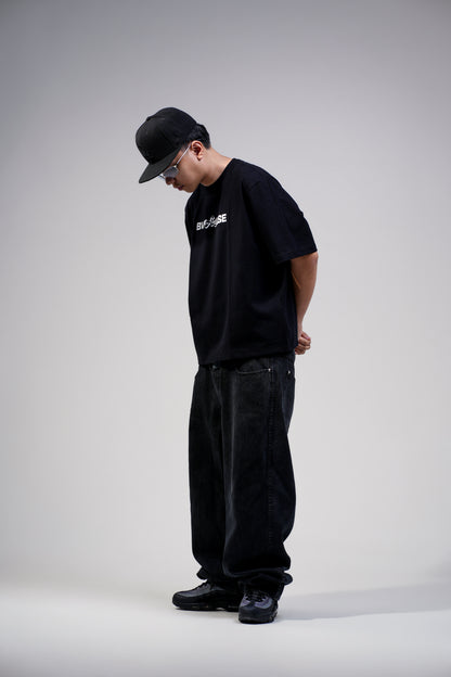 BVK THE INTENT TEE - BOXY CROPPED FIT - OBSIDIAN BLACK