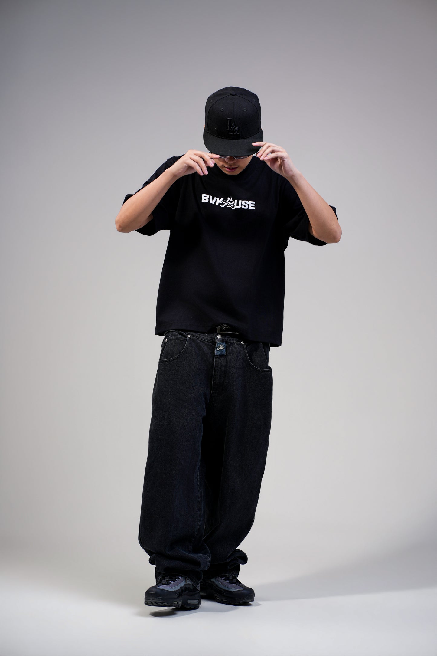 BVK THE INTENT TEE - BOXY CROPPED FIT - OBSIDIAN BLACK