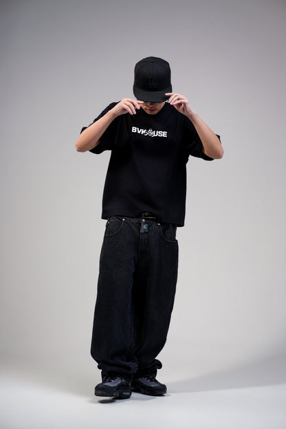 BVK THE INTENT TEE - BOXY CROPPED FIT - OBSIDIAN BLACK