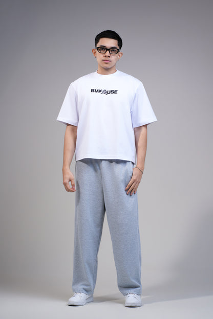 BVK THE INTENT TEE - BOXY CROPPED FIT - CLOUD WHITE