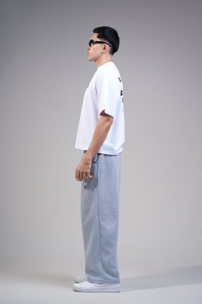 BVK THE INTENT TEE - BOXY CROPPED FIT - CLOUD WHITE