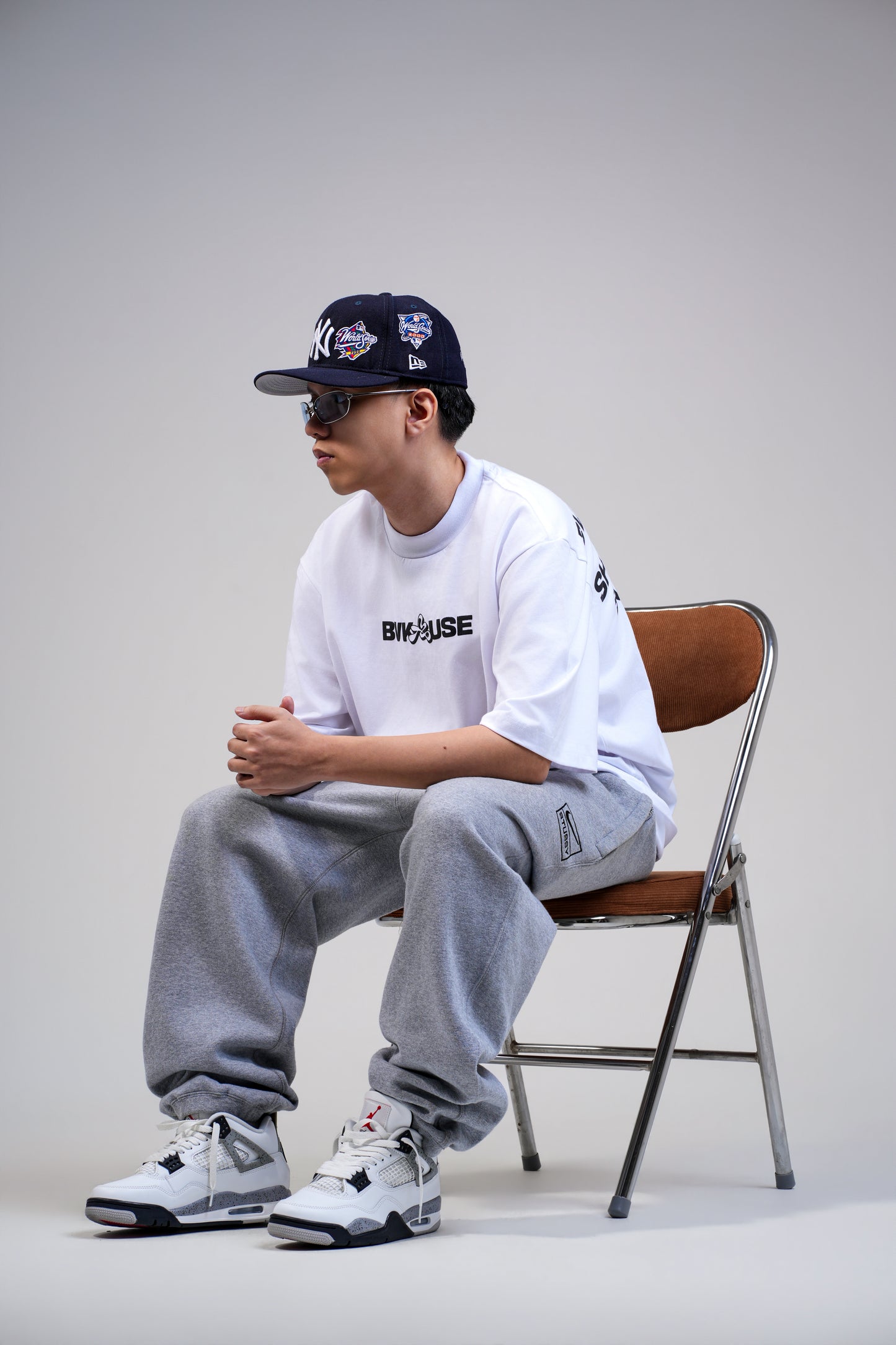BVK THE INTENT TEE - BOXY CROPPED FIT - CLOUD WHITE