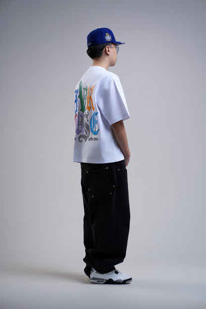 BVK SPECTRUM TEE - BOXY CROPPED FIT - CLOUD WHITE
