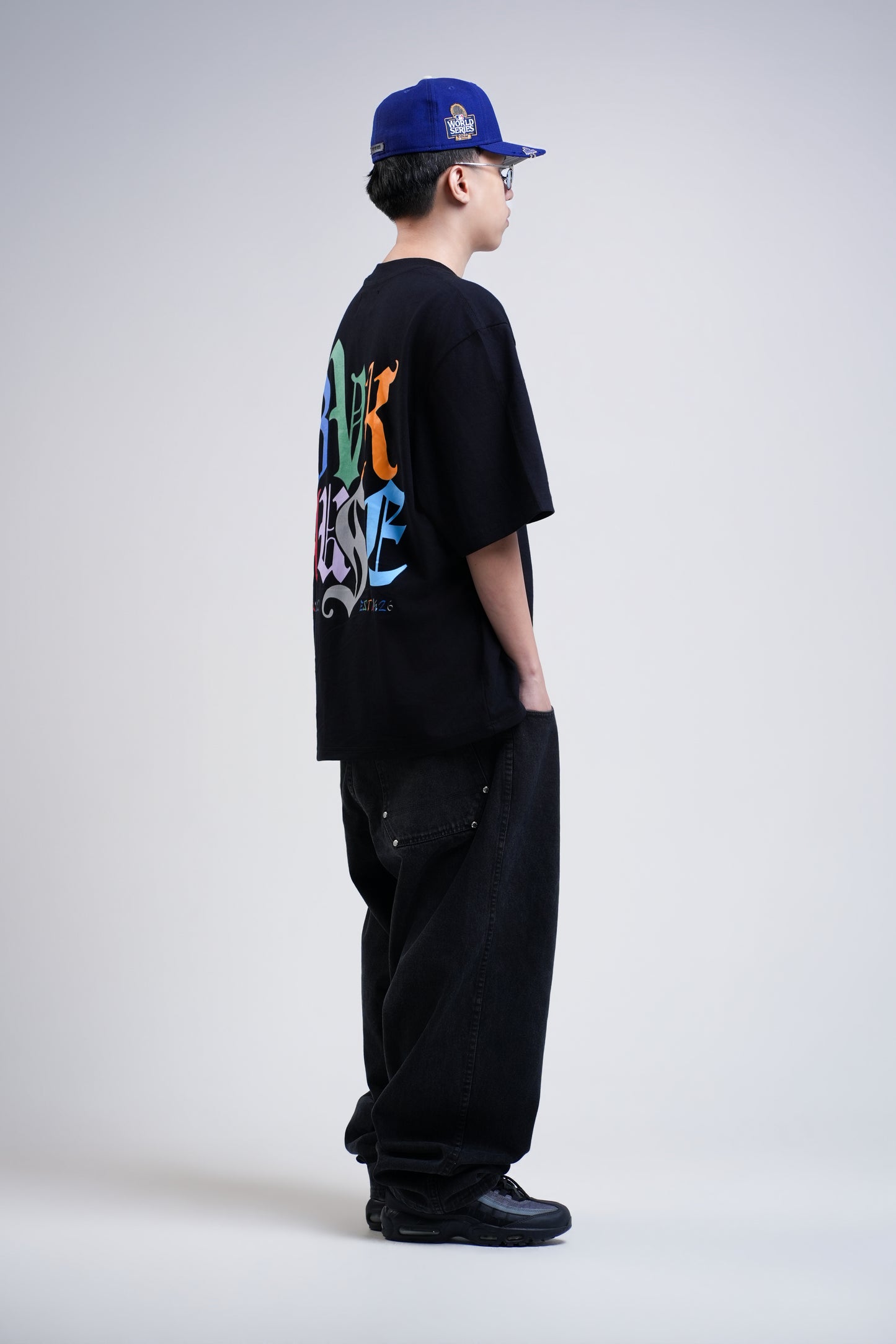 BVK SPECTRUM TEE - OVERSIZED BOXY FIT - OBSIDIAN BLACK