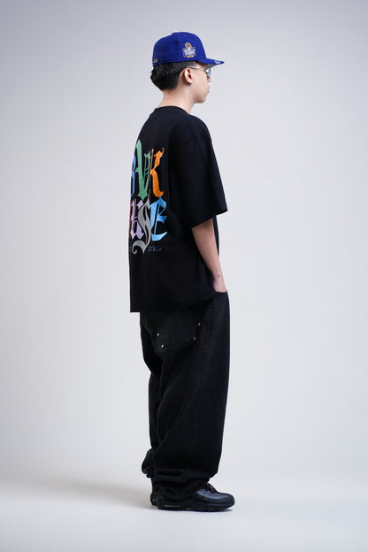 BVK SPECTRUM TEE - OVERSIZED BOXY FIT - OBSIDIAN BLACK