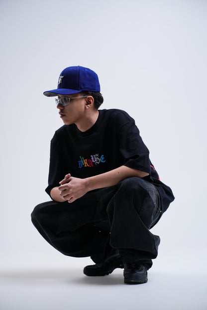 BVK SPECTRUM TEE - OVERSIZED BOXY FIT - OBSIDIAN BLACK