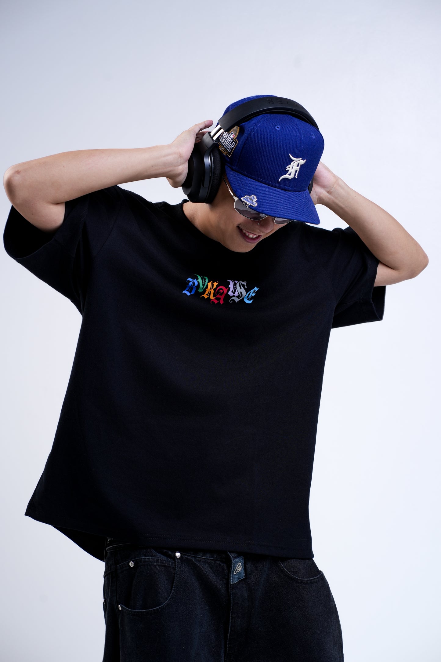 BVK SPECTRUM TEE - OVERSIZED BOXY FIT - OBSIDIAN BLACK