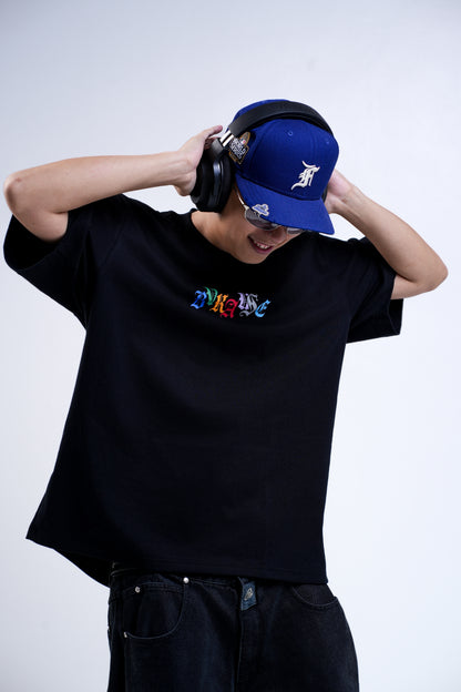 BVK SPECTRUM TEE - OVERSIZED BOXY FIT - OBSIDIAN BLACK