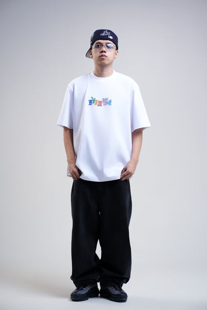 BVK SPECTRUM TEE - OVERSIZED BOXY FIT - CLOUD WHITE