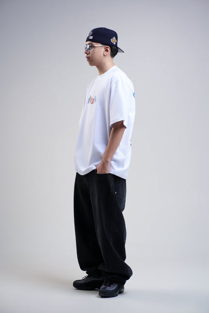 BVK SPECTRUM TEE - OVERSIZED BOXY FIT - CLOUD WHITE