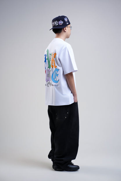 BVK SPECTRUM TEE - OVERSIZED BOXY FIT - CLOUD WHITE