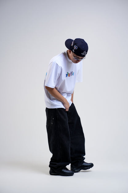 BVK SPECTRUM TEE - OVERSIZED BOXY FIT - CLOUD WHITE
