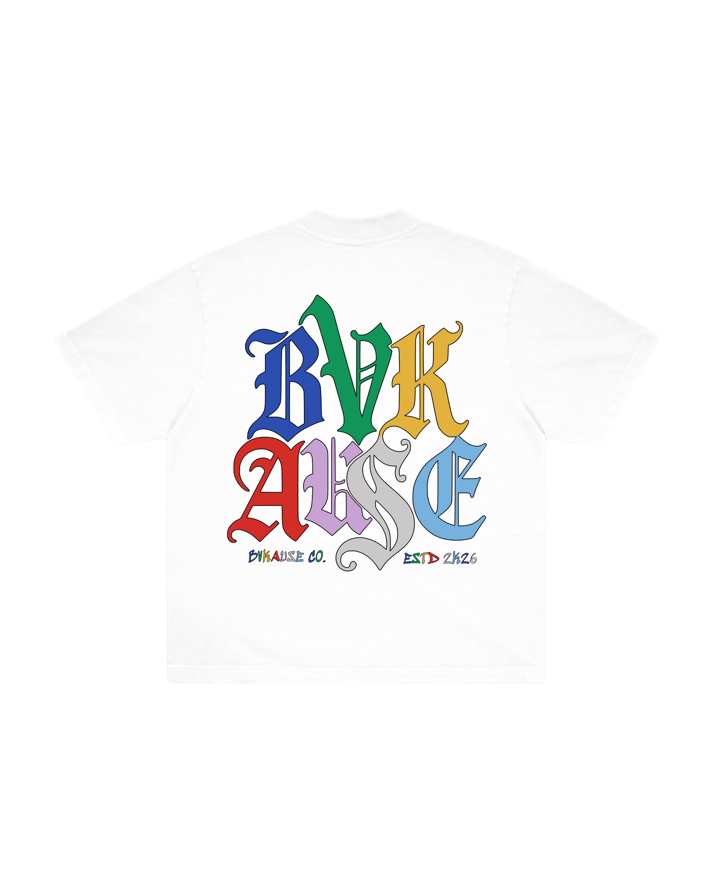 BVK SPECTRUM TEE - OVERSIZED BOXY FIT - CLOUD WHITE