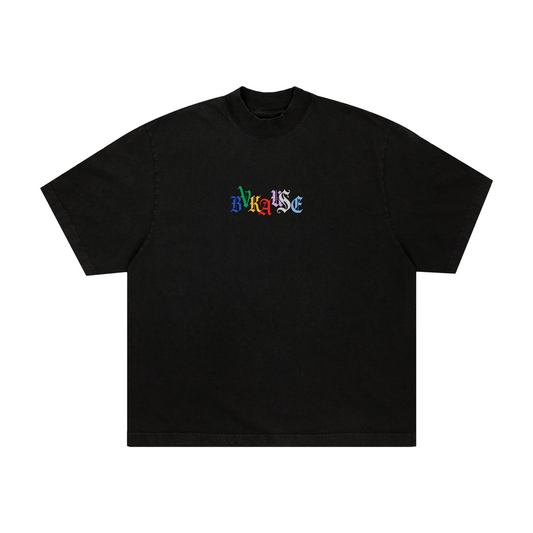 BVK SPECTRUM TEE - OVERSIZED BOXY FIT - OBSIDIAN BLACK