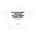 BVK THE INTENT TEE - BOXY CROPPED FIT - CLOUD WHITE