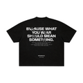 BVK THE INTENT TEE - BOXY CROPPED FIT - OBSIDIAN BLACK