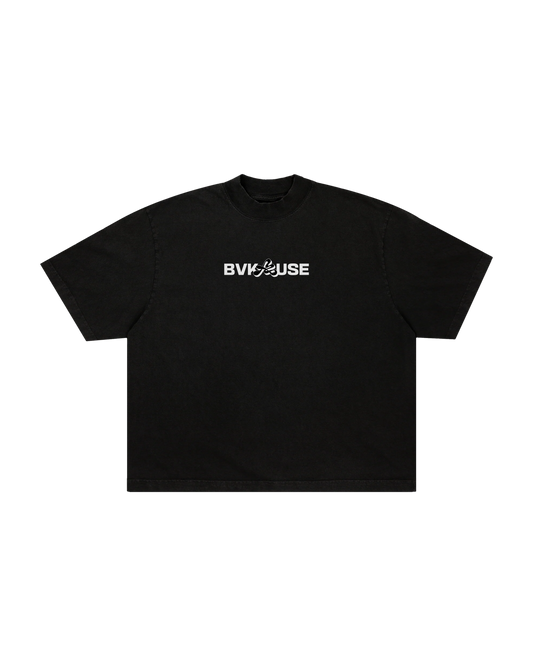 BVK THE INTENT TEE - BOXY CROPPED FIT - OBSIDIAN BLACK