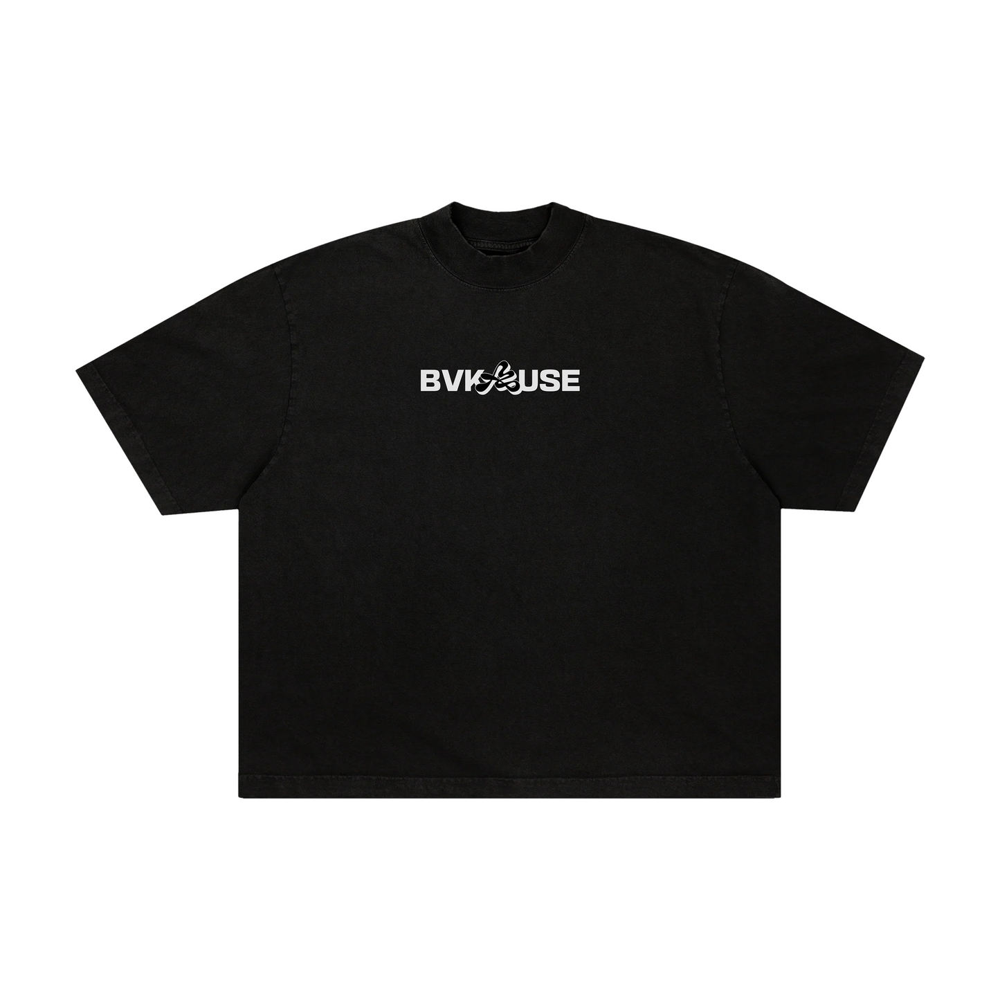 BVK THE INTENT TEE - BOXY CROPPED FIT - OBSIDIAN BLACK