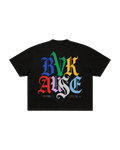 BVK SPECTRUM TEE - BOXY CROPPED FIT - OBSIDIAN BLACK