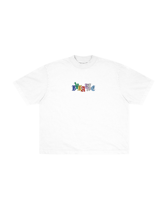 BVK SPECTRUM TEE - BOXY CROPPED FIT - CLOUD WHITE