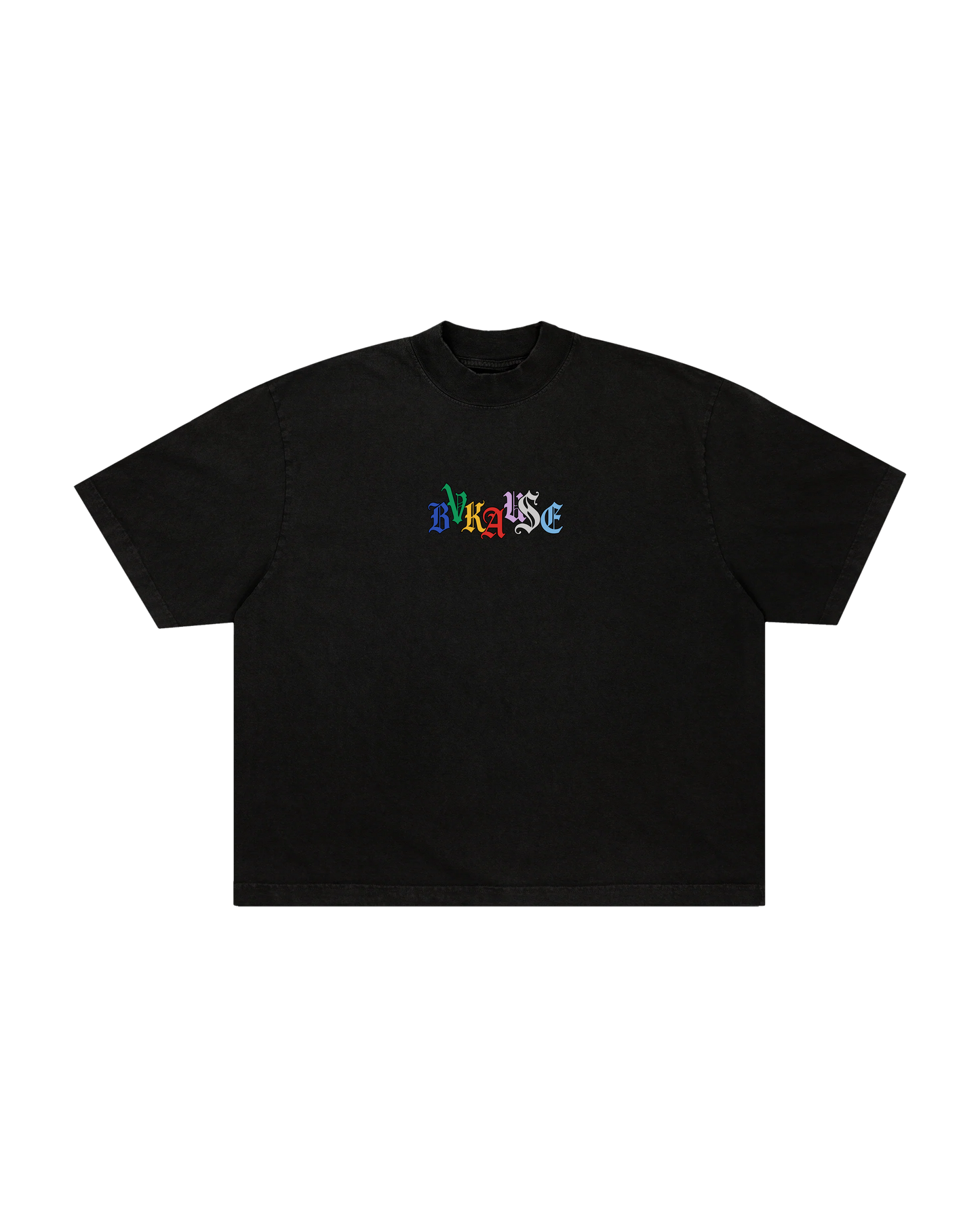 BVK SPECTRUM TEE - BOXY CROPPED FIT - OBSIDIAN BLACK